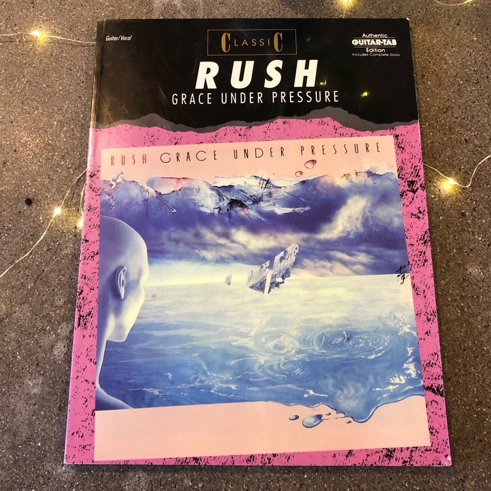 Rush Grace Under Pressure Guitar Tab (Rare)